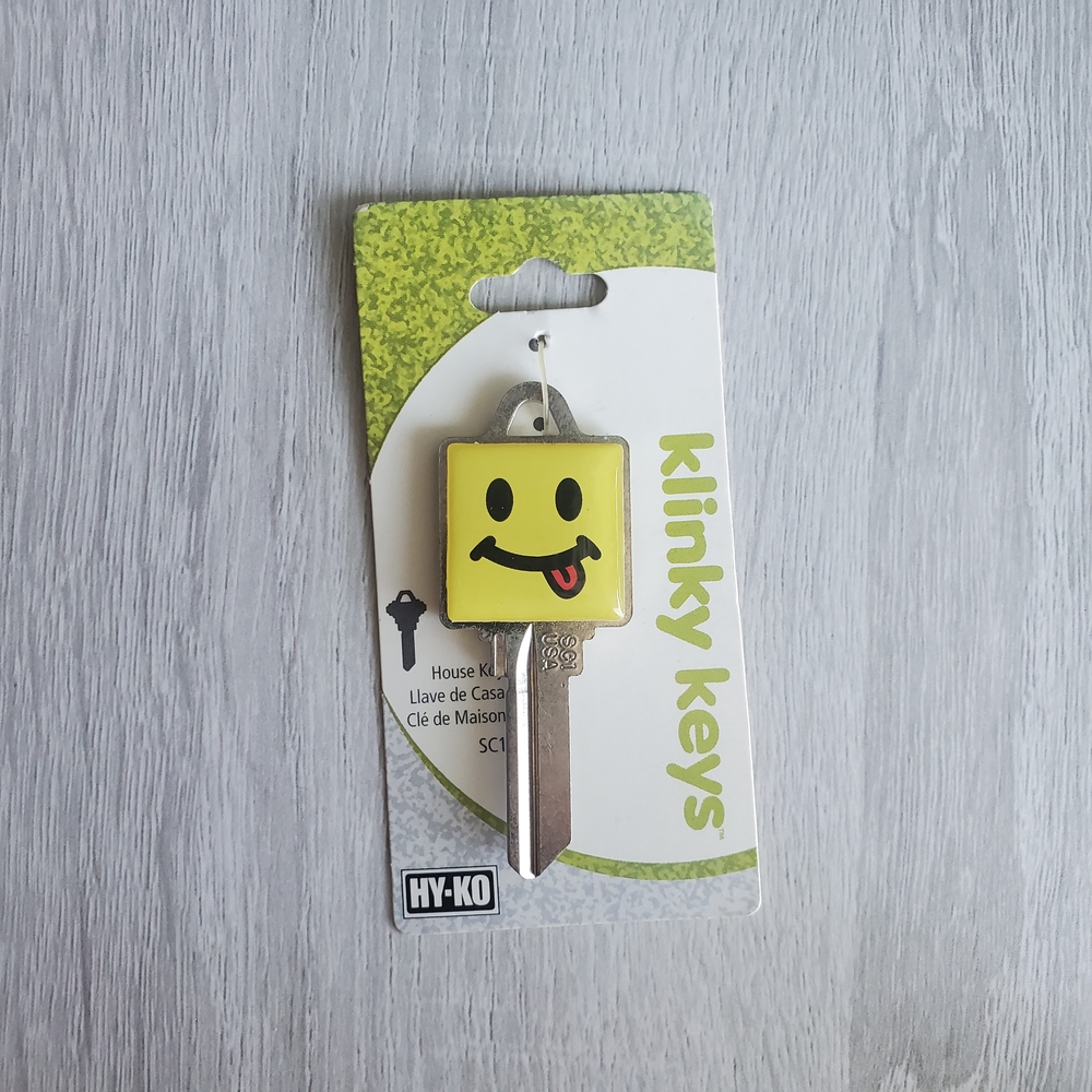 Yellow Smiley Face Key Cover